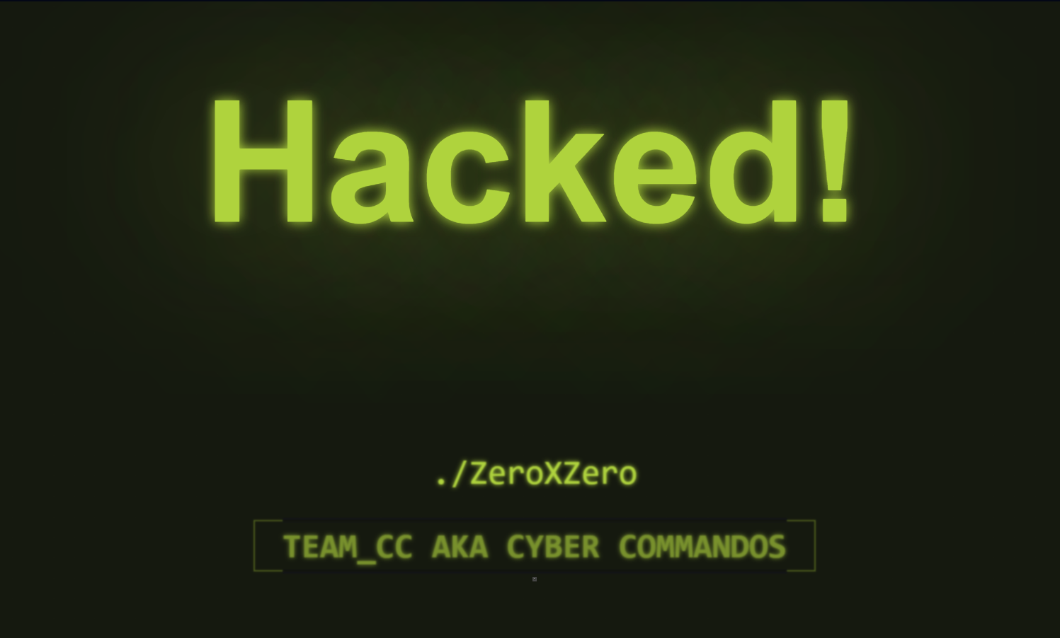 Hacked by Zero X Zero :: Team_CC ON ROLL
